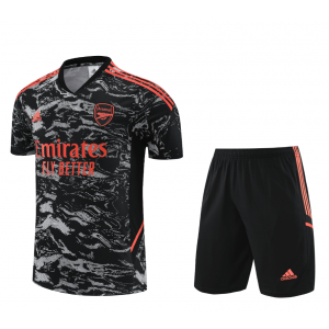 Camiseta Arsenal FC Pre Match 23/24 Negro Pantalones