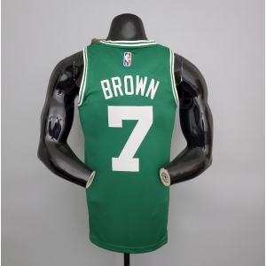 Camiseta 75th Anniversary Brown #7 Celtics Green